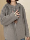 2025 Autumn and Winter New Double-sided Cashmere Coat Women's Mid-Length Hooded Loose Wool Woolen Coat