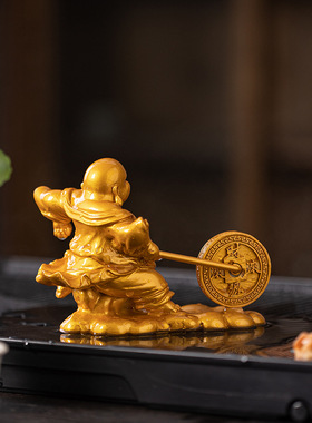 招财变色弥勒佛茶宠摆件可养装饰