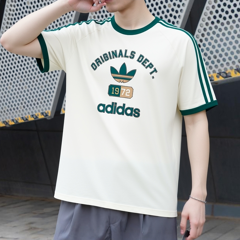 阿迪达斯三叶草短袖男装2025夏季新款OG DEPT TEE 圆领T恤KD6266