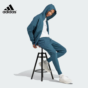 adidas阿迪达斯运动套装男子春季新款夹克外套长裤治愈服IN5087