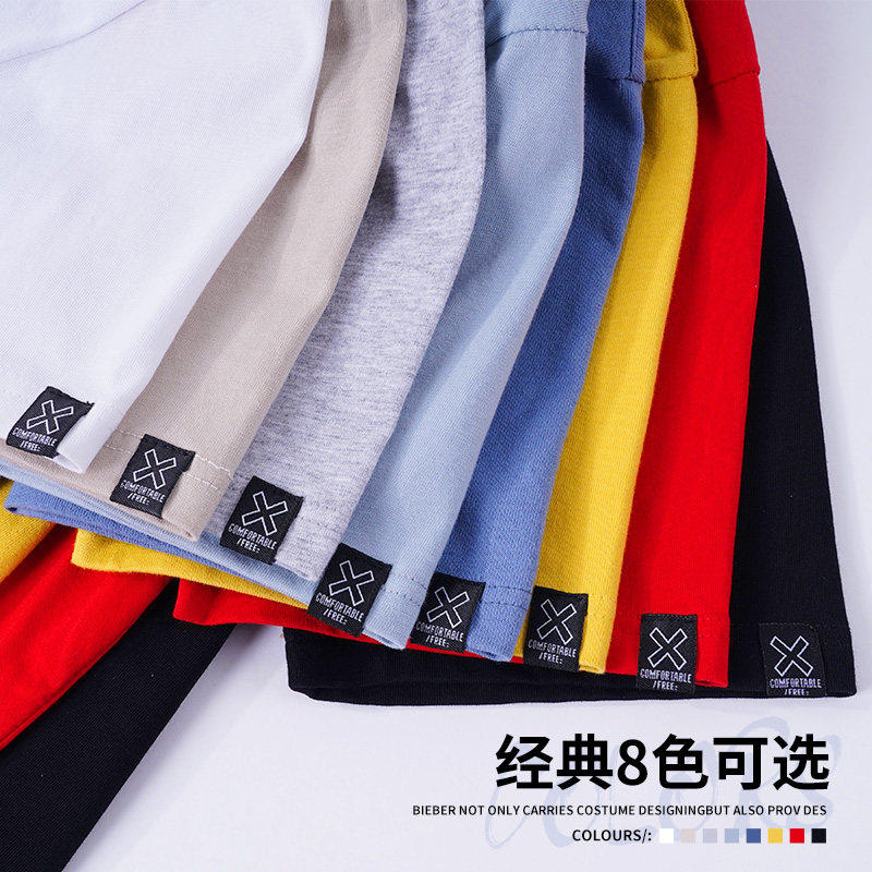 国潮短袖潮牌2021夏季新款情侣t恤 布衣不二T恤