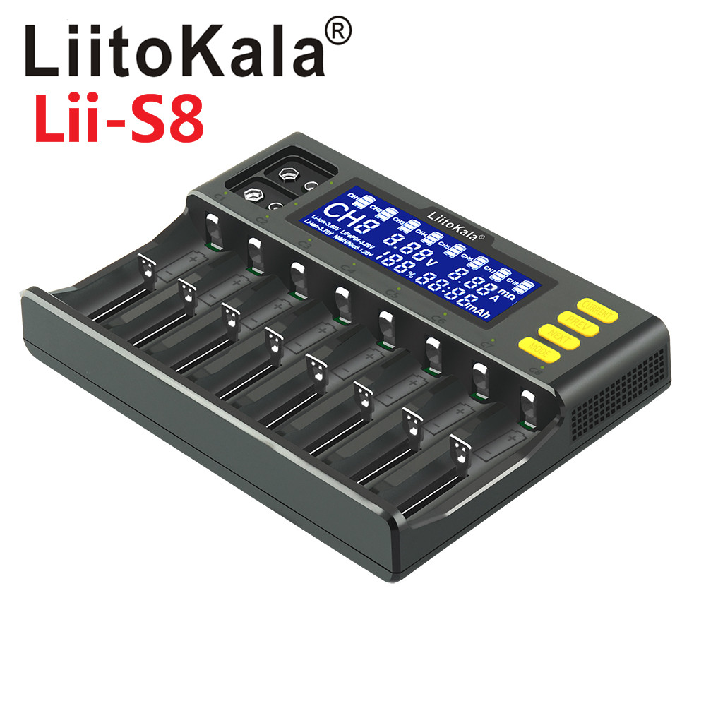 LiitoKala lii-S8 8槽 LCD液晶显示屏 1865 9V锂电池充电器-图2