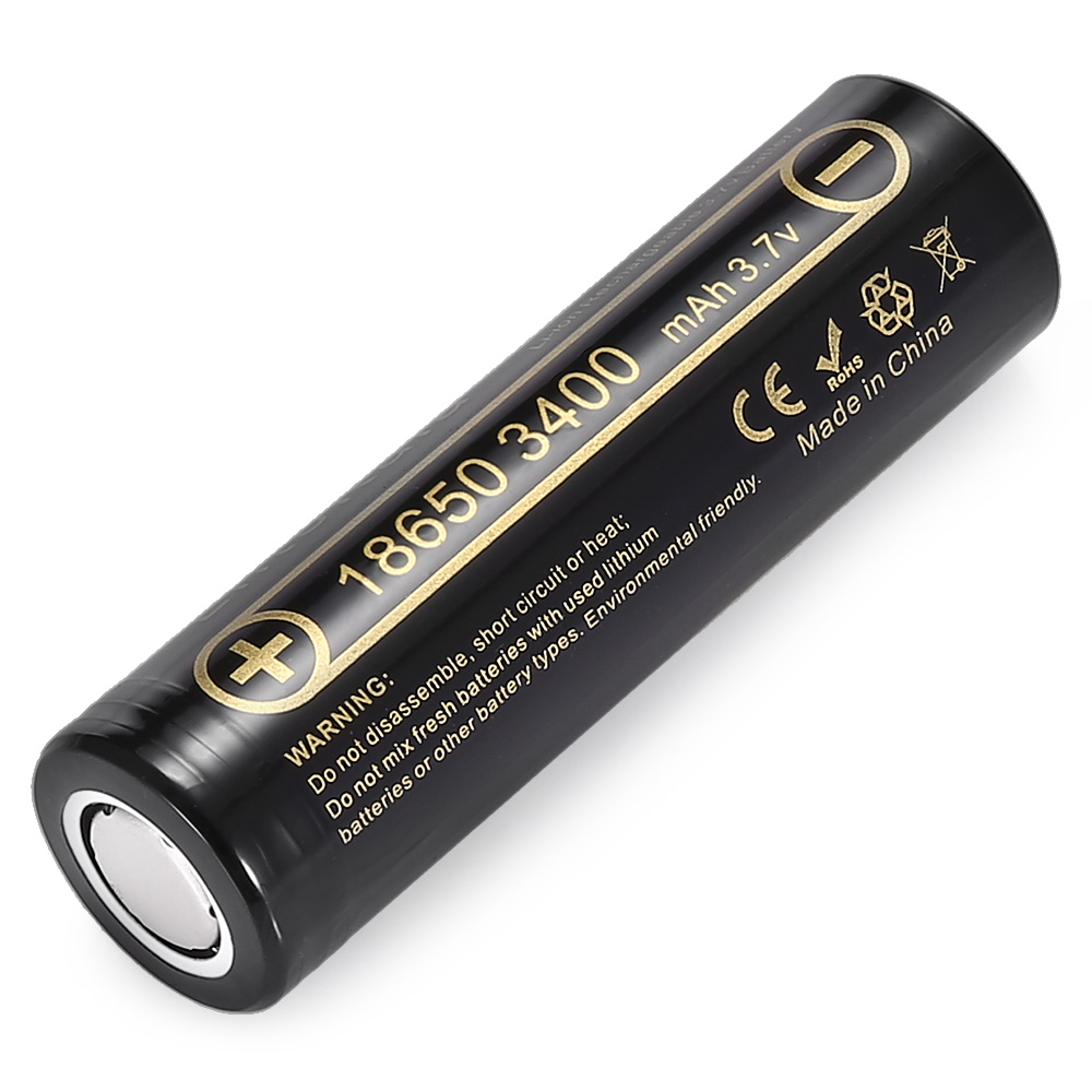 LiitoKala lii-34A 3.7V 18650 3400mah 锂电池 手电筒 风扇 电池 - 图0