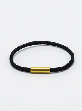 磁吸扣斜纹绳本命年红手绳穿转运珠串珠男女情侣DIY饰品