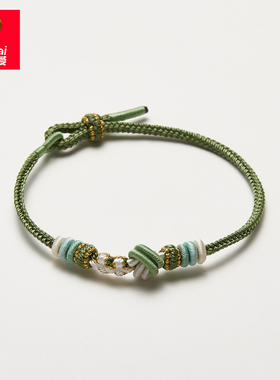 可可爱纯手工编织穿黄金饰品可调节本命年同心结桃花运DIY配件绳