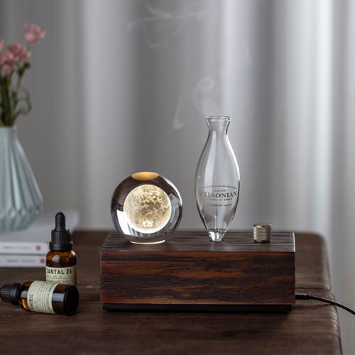 复古水晶球香薰机精油扩散器氛围感香氛冷香仪高级小众生日礼物 - 图1