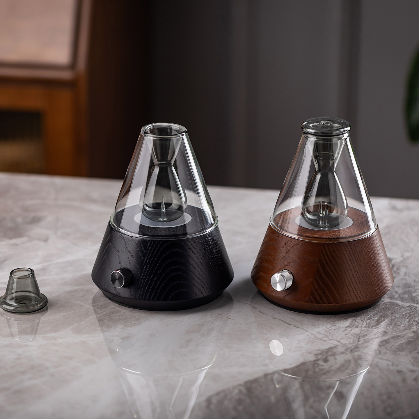 Mlblou空谷桌面香薰机卧室无水雾化扩香机实木复古冷香仪礼盒礼物,淘宝优惠券,粉丝福利购,淘宝优惠卷