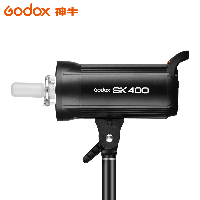 Godox神牛摄影灯SK400II二代 升级版四代摄影闪光灯400W专业影棚套装 人像儿童静物家具拍照不锈钢拍摄影室灯 - 图1