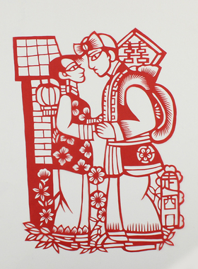 手工剪纸画窗花工艺品旅游纪念品