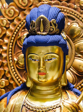 铜鎏金像家居装饰摆件