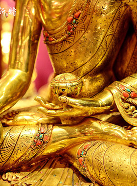 手工制作释迦牟尼铜像