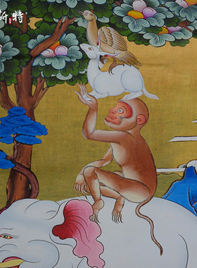 欧斯特矿物颜料印刷唐卡挂画