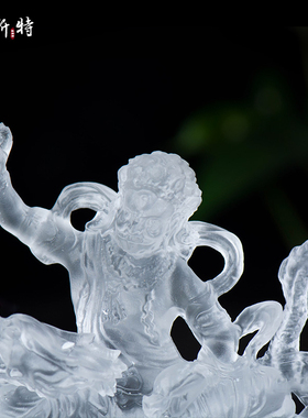 欧斯特国产琉璃人像摆件