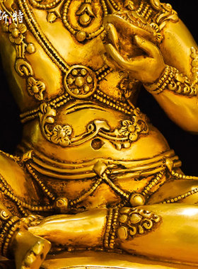 铜中式客厅鎏金做旧七寸大成就者