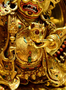 释迦族手工制作二臂玛哈嘎拉