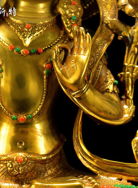 欧斯特文殊菩萨铜像摆件