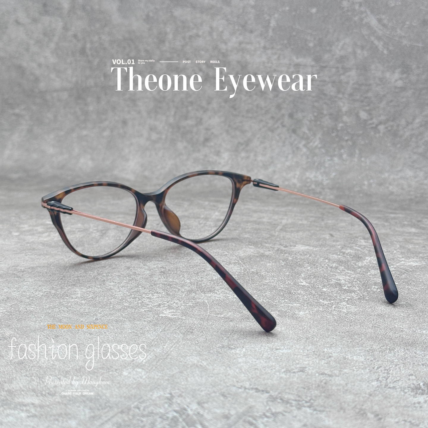 144mm超轻复古玳瑁色小众猫眼眼镜框近视眼镜女度数可配防蓝光潮 - 图2