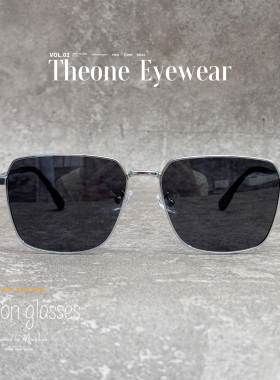 时尚金属大框方形太阳眼镜