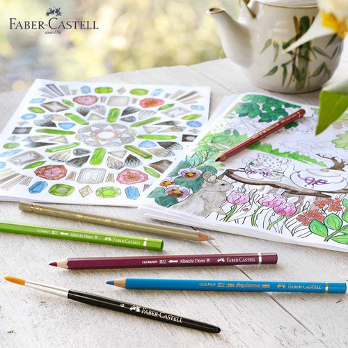 Faber castell德国进口辉柏嘉油性彩铅艺术家级12-120色铁盒套装 - 图1