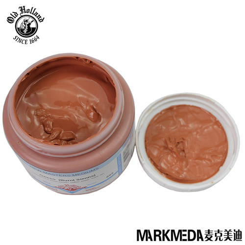 进口老荷兰石膏底料GESSO 白色 黑色 彩色底涂 油画丙烯用打底剂 - 图1