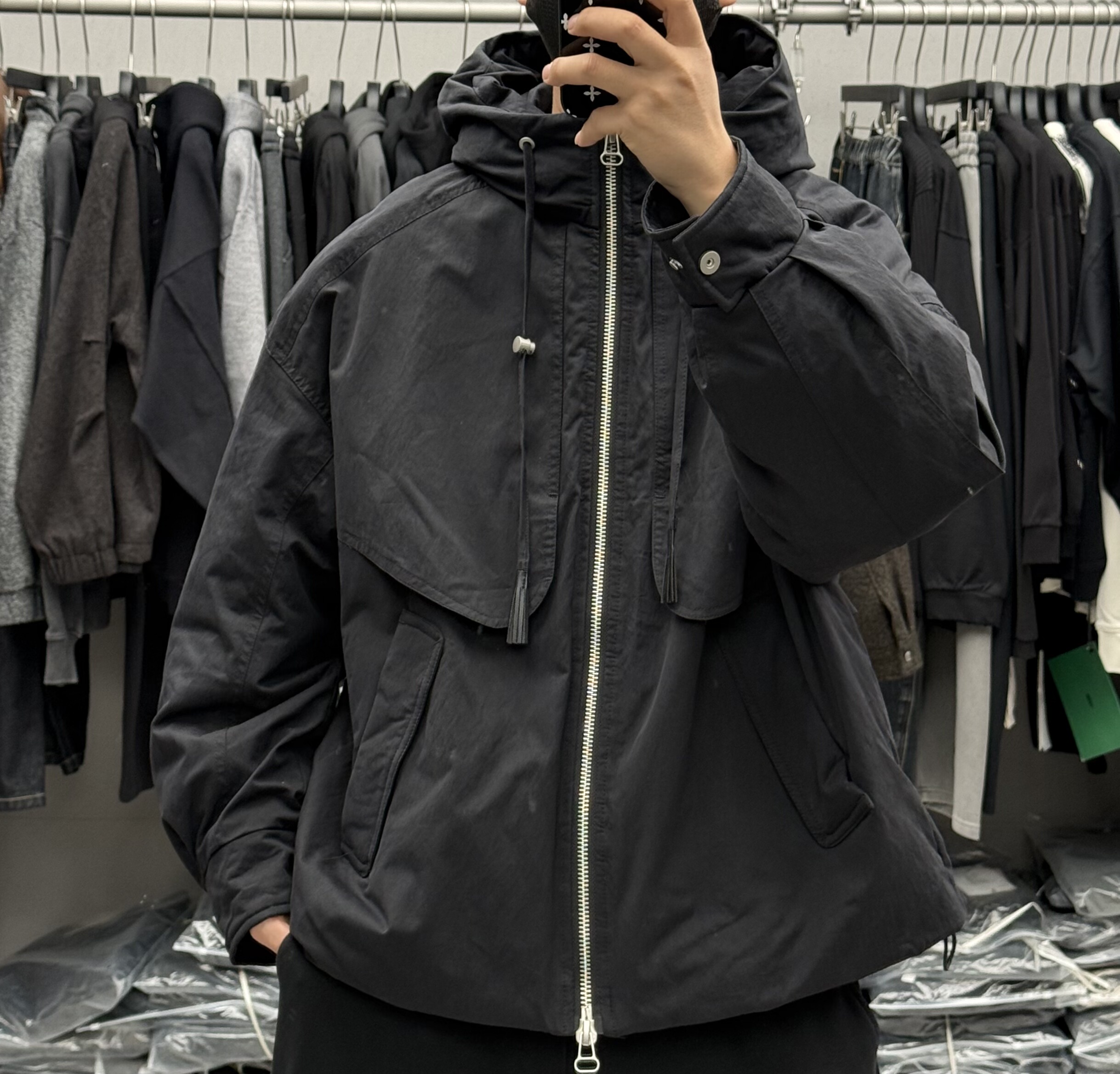 日系潮牌工装大口袋连帽羽绒服男冬季户外宽松保暖通勤冲锋衣外套,淘宝优惠券,粉丝福利购,淘宝优惠卷