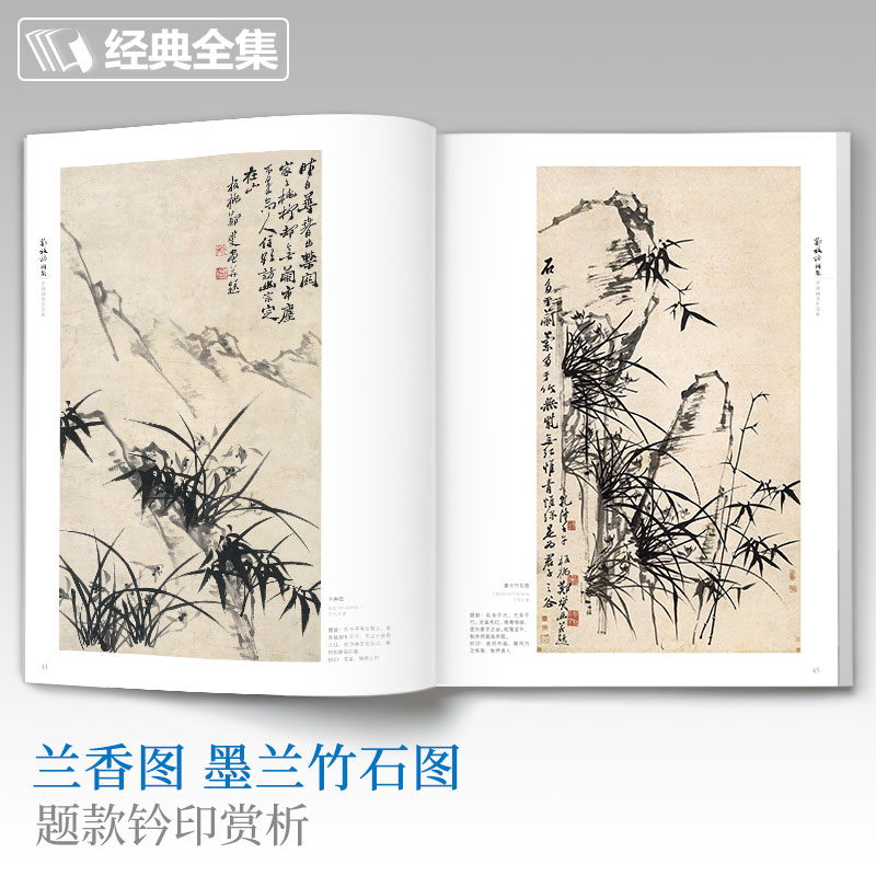 郑板桥画集 8开中国画临摹画册书籍技法教材竹子画兰花书画字画书法临本写意花鸟名作赏析鉴赏杨建飞主编-图2