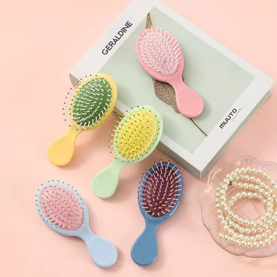 Cartoon cute girl air cushion air bag comb ins portable massage comb personalized printed comb mini small comb