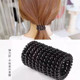 Phone cord hair band for women, simple hair accessories, phone circle, seamless headband, rubber band, black thin hair band, internet celebrity hair band