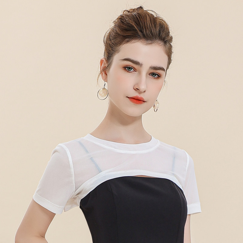 2023网纱配吊带裙罩衫女夏的小披肩 olnvcx短外套