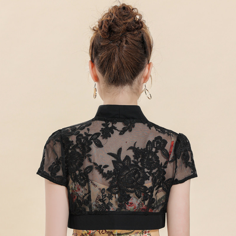 蕾丝小披肩短款2023春夏新吊带裙子 olnvcx短外套