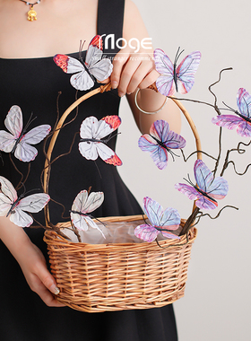 蝴蝶花假花仿真花塑料花