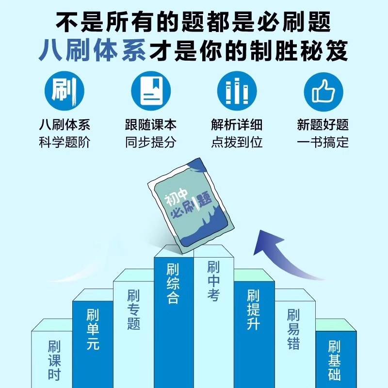 2025秋初中必刷题八年级上册下册语文数学英语物理道法历史地理人教版同步练习初二上册下册同步训练练习册