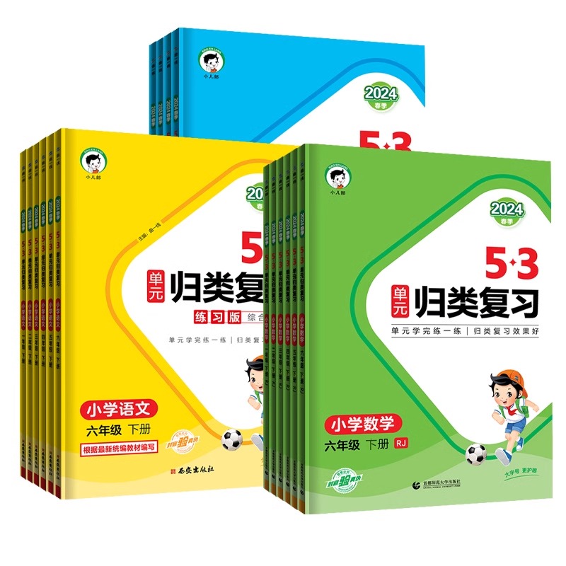 2024春53单元归类复习一年级二三四五六下册上册语文数学英语人教版北师大版同步试卷测试卷全套5.3专项训练同步练习册五三天天练 - 图0