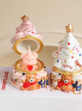 桌面摆件首饰盒陶瓷圣诞氛围创意