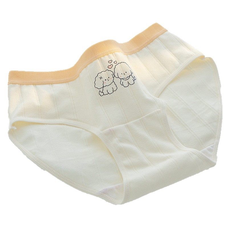 纯棉内裤女士中腰全棉加长裆10A日系卡通学生少女三角底裤不夹臀,淘宝优惠券,粉丝福利购,淘宝优惠卷