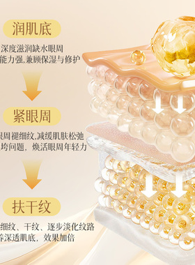 亓墨山茶籽眼部精油提拉紧致 眼部精华油抗皱淡纹水油同补眼油
