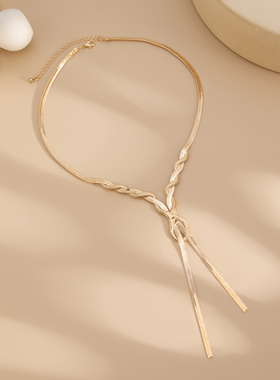 欧美跨境饰品蛇骨链条项链