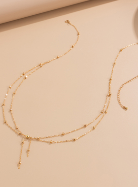 新款夏天性感辣妹金属细链条