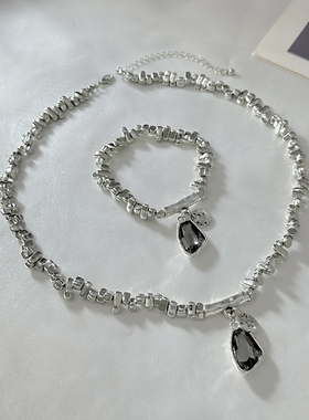 欧美跨境时尚简约几何形项链