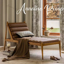 Medieval Nordic Solid Wood Living Room Sofa Chair Bedroom Your Courtesane Tatami Design Single Casual Princess Bed Tail Lounge Chair