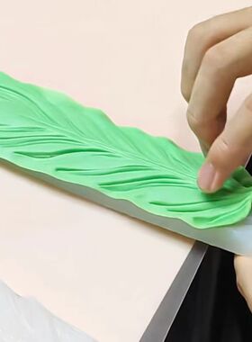面塑凤尾模具孔雀尾巴手工艺制作
