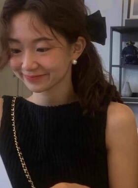 有点蓝复古女珍珠港风耳钉