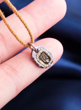 复古潮流银色女财神扎基拉姆吊坠