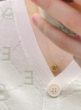 2025新款黄金色鱼鳞小蛮腰项链吊