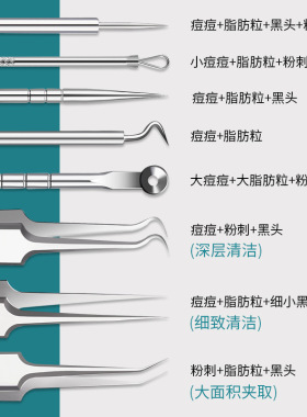 GECOMO超细粉刺针去黑头闭口
