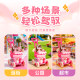 Stroller doll simulation ຂອງເດັກນ້ອຍຫຼິ້ນ toy ເຮືອນ
