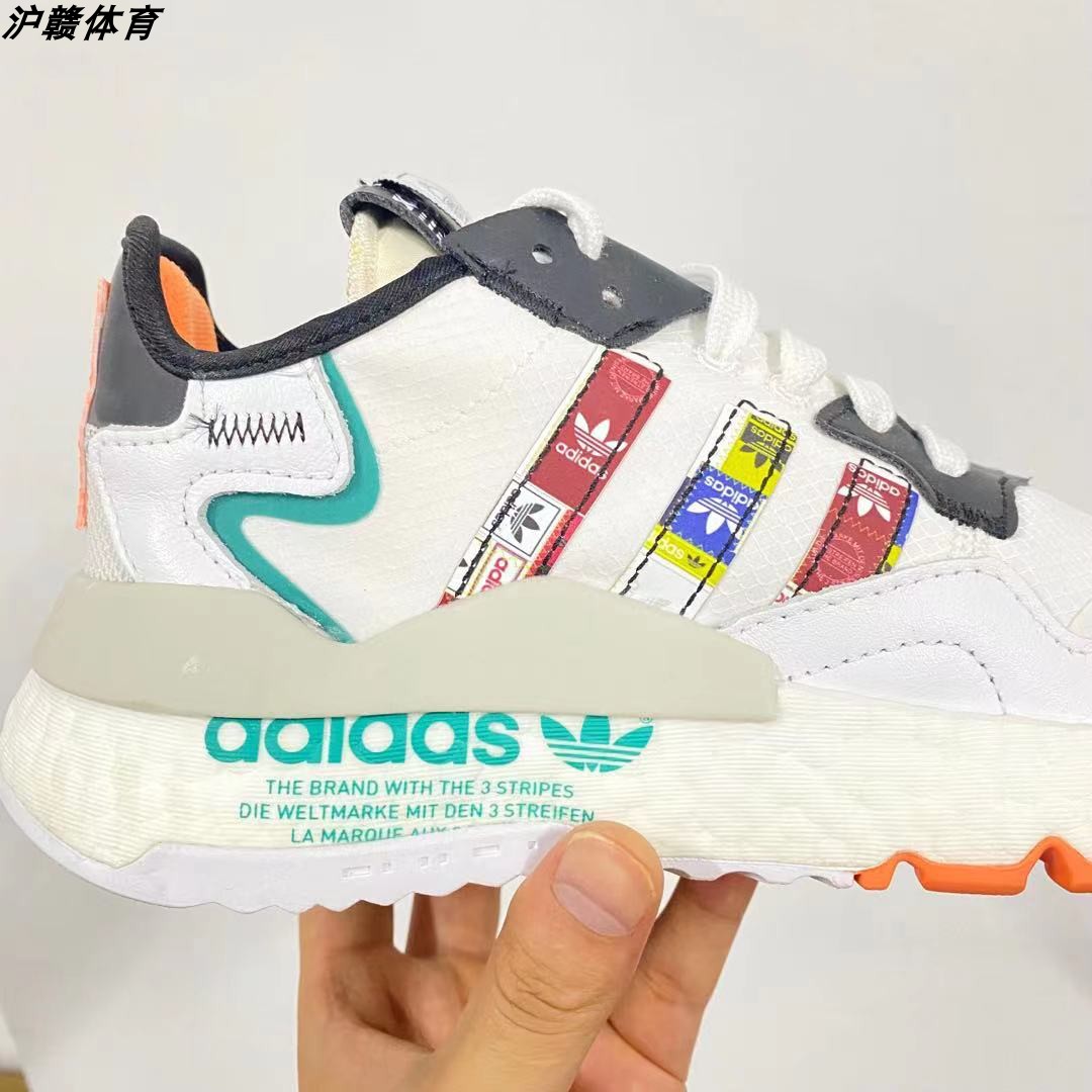 Adidas阿迪达斯三叶草NITE JOGGER经典男女运动休闲跑步鞋FX3811 - 图1