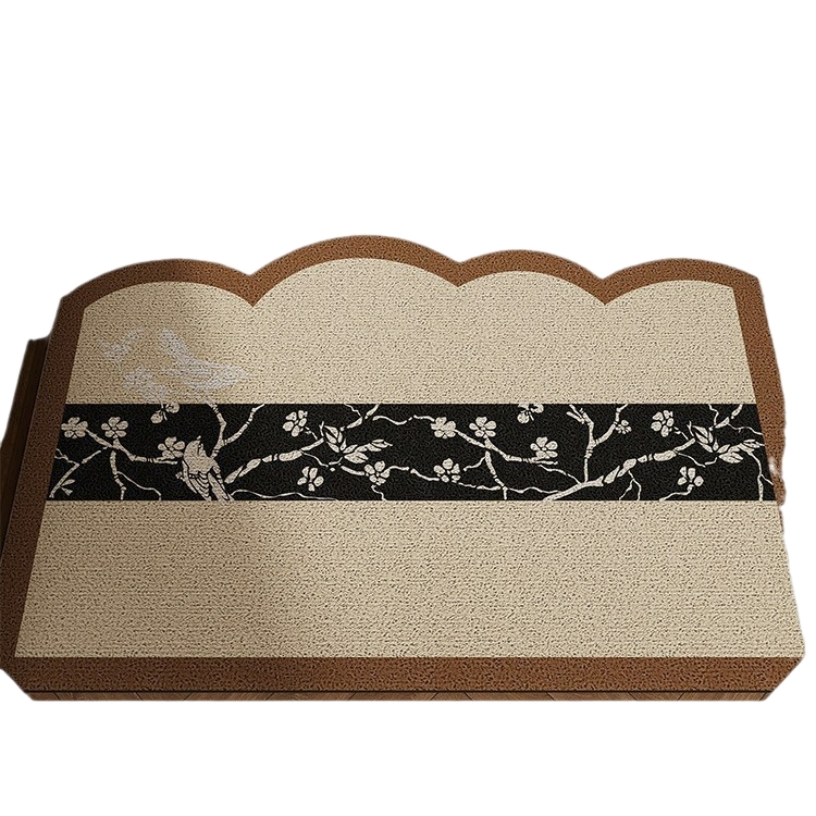 中古风地垫入户门垫进门门口地毯耐脏丝圈法式复古高级感防滑脚垫 - 图3