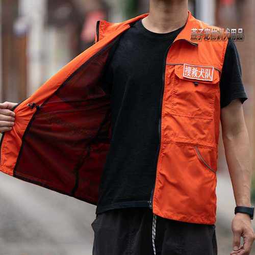 训犬马甲K9训犬服作训服春夏秋季男多口袋背心外套训犬师训练上衣 - 图0