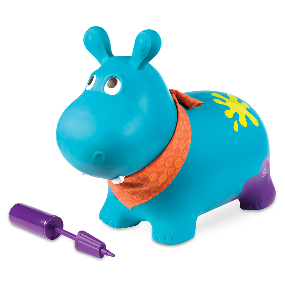 比乐B.toys弹跳河马儿童充气羊角球加厚大号宝宝大黄蜂跳跳马玩具 - 图1